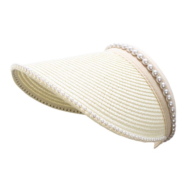 Empty Top Hat Breathable Indeformable Straw Reinforced Quick Drying Visor Hat Outdoor Supplies