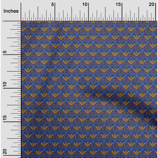 oneOone Polyester Lycra Fabric Dot|Swirl & Floral Block Print Sewing Fabric BTY 56 Inch Wide