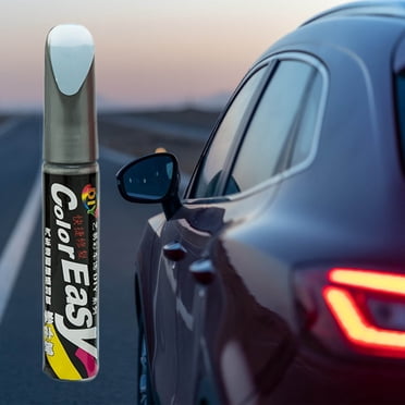 Stylo de Réparation pour Peinture de Voiture Blanc Perle – Effaceur de Rayures à Agencement de Couleurs Exact, Trousse de Retouche 20 ml pour Voitures/moto, Argent Durable et Résistant à la Décoloration