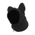 thumbnail image 3 of MERIGLARE Dog Winter Ear Muffs Hat Adjustable Headwear Soft Dog Snood for Dogs Pets Outdro Black XL, 3 of 9