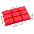 thumbnail image 3 of 9 Hole Rectangular Connected Silica Gel Cake Mould Silica Gel Baking Tool Safe for Use in Ovens Microwaves Dishwashers Refrigerators. Etc. Built in Microwave Oven, 3 of 7