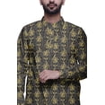 thumbnail image 3 of Atasi Kurta Pyjama de Designer pour Hommes Ensemble Kurta Angrakha Imprimé Vêtements d'Été, 3 of 3