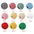 thumbnail image 3 of Cotton Thread Weave Socks Clothes Hats Clothing Practicing Prop Sewing Rope Multicolored 100 Meters for Beginners DIY Ropes blue + white, 3 of 7