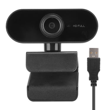 Caméra Web d'Ordinateur 1080P, Caméra Web Noire, Caméra Web USB, Pièces d'Ordinateur Connectées USB pour Vidéoconférence PC Ordinateur de Bureau Portable Noir