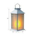 thumbnail image 2 of LED Solar Frosted Glass Pane Lantern White, 2 of 3