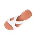 thumbnail image 2 of Jovati Summer Slippers for Women, Plus-Size Cross-Strap Flat Beach Shoes with Non-Slip Sole, PU Material, Breathable Lining, Comfortable Arch Support, Wide Width Fit, 2 of 10