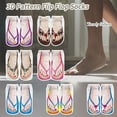 thumbnail image 3 of 3D Pattern Manicure Print Socks Flip Flop Funny Hidden Running Socks for Women, 3 of 9