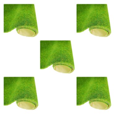 Maytalsory Long-lasting Durability Artificial Turf Looks And Feels Like Real Grass PVC Artificial Grasses Mats Artificial Turf Lawn 138 grass green 5Set