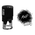 thumbnail image 1 of Printtoo Self Inking Custom Round Scribble Rubber Stamp Save The Date Personalized Stamper-Black, 1 of 4