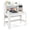 White, variant on Gymax Home Office Computer Desk Study Table Writing Workstation Hutch Cable Hole White