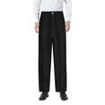 thumbnail image 1 of Boys Flat Front Dress Pants Adjustable Waist Front Pockets Straight Leg Fit Pants, 1 of 3