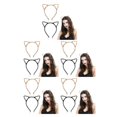 thumbnail image 1 of maskred 2pcs/set Stylish And Serviceable Leopard Kitty Hair Hoops For Daily Cute And Stylish Hoops For Girls 5Set, 1 of 6