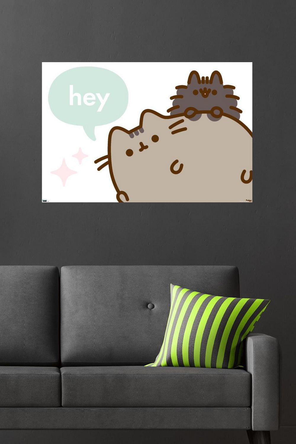 Pusheen - Hey Wall Poster, 22.375" x 34"