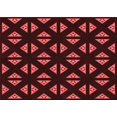 thumbnail image 1 of Ahgly Company Machine Washable Indoor Rectangle Transitional Fire Brick Red Area Rugs, 2' x 4', 1 of 7