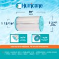 thumbnail image 3 of Hurricane Filtres Cartouche de Filtre Avancée pour Piscine - Plissé, Unicel, Intex, 3 of 6