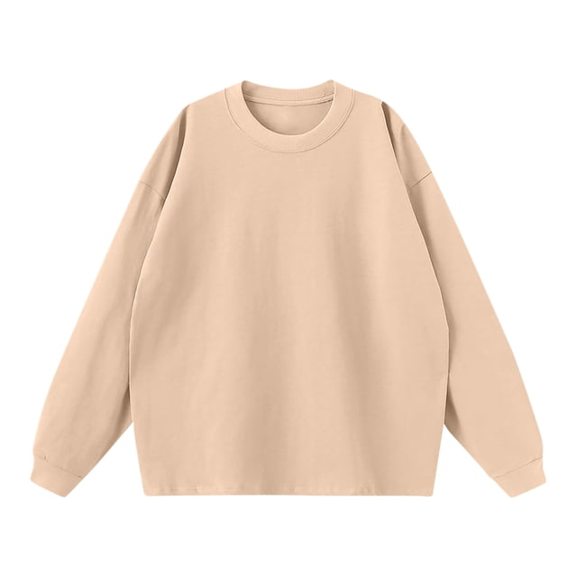 Birdeem Shirts for Men Mens Solid Color Winter Loose Long Sleeved T-Shirt