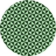 thumbnail image 1 of Ahgly Company Machine Washable Indoor Round Transitional Light Green Area Rugs, 5' Round, 1 of 7