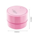 thumbnail image 3 of XYAIYT Mini Desktop Vacuum Cleaner with USB Charging,360 Degree Rotating Design,High Suction Power for Keyboard,Home,School Office Cleaning Needs,Portable and Energy Efficient(Pink), 3 of 8