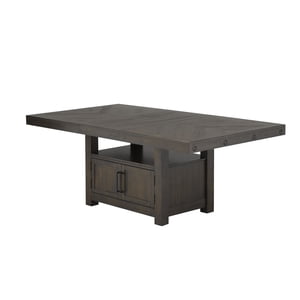 Table à manger avec Ext. Leaf, Chêne foncé
