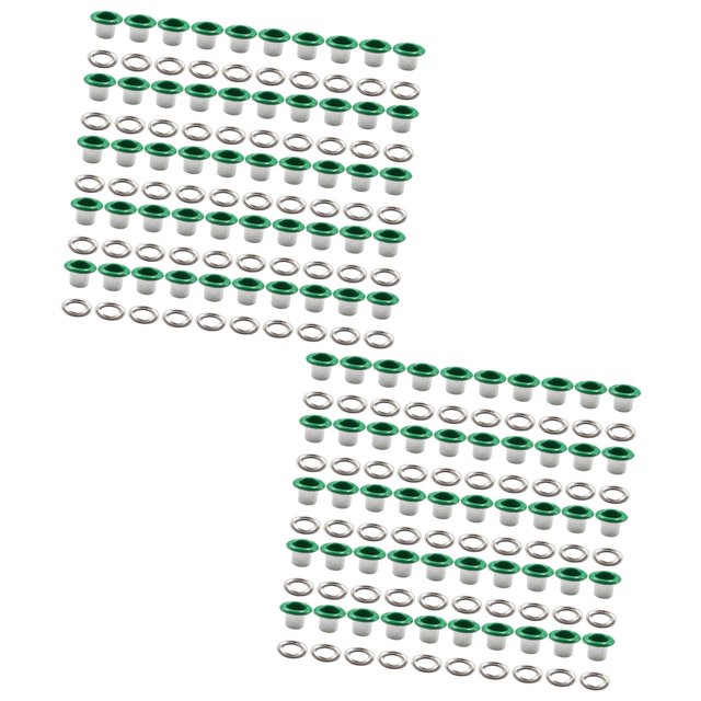 Abbracc 100 Pcs Illets Outil Robuste pour Scrapbooking Vêtements Chaussures Vert