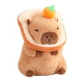 thumbnail image 3 of HILABEE Capybara Toy Cute Capybara Stuffed Animal 30cm Comfortable Kids Room Decor orange bread light, 3 of 9
