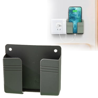 ZTTD 1Pcs Phone Holder Wall Mounted, Phone Stand with Self Adhesive, Phone Holder for RV Charging, Compatible with iPhone and Android (1Pack-Grey)