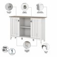 thumbnail image 3 of Bowery Hill Engineered Wood Hall Tree with Shoe Bench & Cabinet in White/Shiplap, 3 of 7