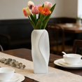 thumbnail image 1 of QTOCIO Vase Plastic Vase With Ceramic Appearance Non Fragile Vase Decorative Art Tabletop Decoration Warm House Gift Wedding Dining Table Bookshelf Art Decoration, 1 of 4