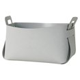 thumbnail image 1 of Youkk Storage Basket Leather Organizer with Handle Decorative Holder Container Box Detachable Cosmetic Stationery Decoration Gray L, 1 of 9