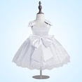 thumbnail image 4 of QIPOPIQ Robe de Fête de Vacances Grande/petite Fille Fleur Dentelle Ligne A Mariage Fête Robes Enfants Concours Anniversaire Robe Formelle Liquidation, 4 of 4