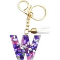 thumbnail image 2 of Letter Keychain,26 Letters A-Z Decorative Letter Keychain,Name Keychain for Women Girls Men Teenager Gift, 2 of 2