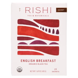 Rishi Tea - Noir biologique Tea Petit déjeuner anglais - 15 Sachet(s)