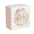 thumbnail image 1 of Wedding Acrylic Card Box with Slot Floral Print Box 13x25x25cm for Birthday Baby Style B, 1 of 9