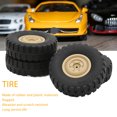thumbnail image 3 of Pneus RC, 4pcs Usure Résistance Professionnelle Forte Adhérence Roues de Voiture RC pour Voiture RC Kaki, Vert, 3 of 8