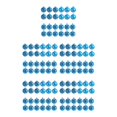 thumbnail image 2 of relayinert 24pcs/set Wide Application Wedding Party Home Decor Durable And Reliable lake blue 5Set, 2 of 6