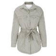 thumbnail image 4 of CEHVOM Manteau Sans Capuche Chaud Uni pour Femmes, Coupe Ajustée, Parka d'Hiver, Manteau, Liquidation, 4 of 6
