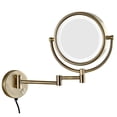 thumbnail image 4 of Personal Makeup Mirror Vanity Mirror With Lights Makeup Mirror Wall-mounted LED Light 10X Bath Telescopic Folding Double-sided Makeup Vanity Mirror ,Widely Use, 4 of 6