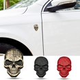 thumbnail image 4 of Teemous Skull Decals 3D Metal for Punisher Skull Car Side Fender Rear Trunk Emblem Badge Decals for Chrysler Grand Cherokee Wrangler Compass Cherokee,for Vehicle and Motorcycle (A Black), 4 of 10