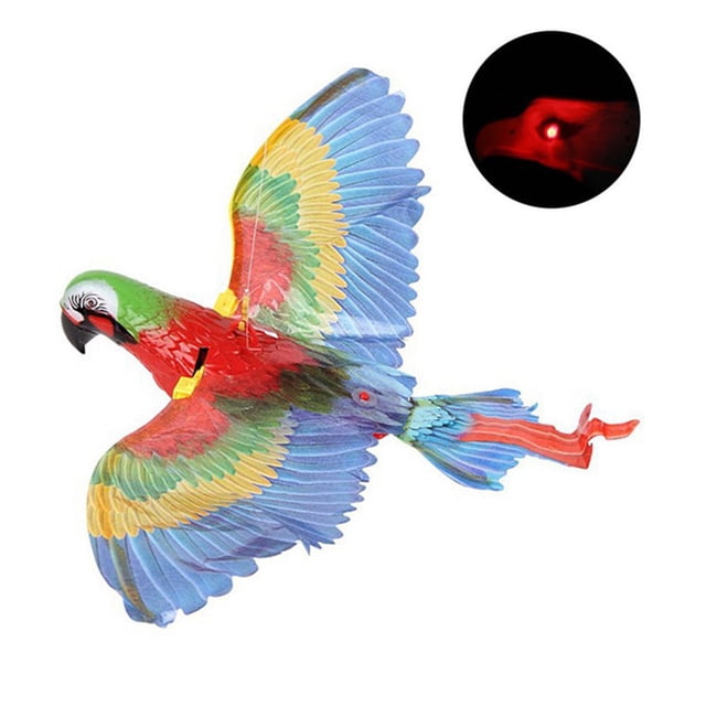 Simulation Automatique Vol Oiseau Mains Libres Vol Réaliste Oiseau Jouet pour Chats d'Intérieur Ennui (Aigle)