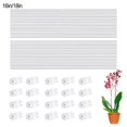 thumbnail image 2 of 20pcs Acrylic Plant Stakes Sticks Support with 20pcs Clips Kit for Potted Plants, 2 of 4