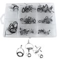 thumbnail image 2 of 60pcs / Boîte Double Jambe S Réparation de Pôle Sans Pêche Cadre en Acier Inoxydable et Céramique, 2 of 8