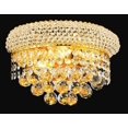 thumbnail image 2 of Elegant Lighting Primo Transitional 2 Light E12 Gold Wall Sconce Crystal, 2 of 2