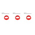 thumbnail image 3 of ZLight Seat Post Rubber Cycling Silicone Waterproof Mountain Bike Seatpost Protective Accessory 1 PC Red S 3Set, 3 of 6