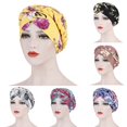 thumbnail image 2 of Fashion Floral Print Braid Women Hat Protective Cover Cap Headwrap Headwear, 2 of 10