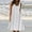 White, variant on Women's Summer Dress, Flowy Midi Dress with Crew Neck, Sleeveless Loose Fit for Beach and Vacation