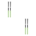 thumbnail image 4 of ZLight 2 Pieces Drum Brush Practicing Prop High-carbon Steel Firm Structure Cajon Stick Professional Instrument Supplies Sticks Green 2Set, 4 of 6