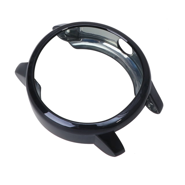 Étui de Protection Style Sport Résistant aux Bris, Coque Plaquée TPU, Protecteur Compatible pour Montre Intelligente Garmin Vivoactive 3 (Noir)