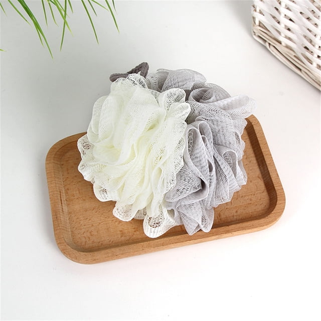 Towels Set,Bath Ball Adults and Children Bathing Ball Bathing Bathroom Shower Bath Ball,Gray