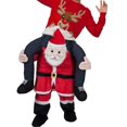 thumbnail image 1 of Santa Claus Carry Mascot Costume Ride On Me Christmas Costume, 1 of 3