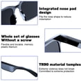 thumbnail image 4 of EIMELI Smart Glasses Wireless Bluetooth Sunglasses Open Ear Music And Hands-Free Calling Polarized Lenses IP4 Waterproof Connect Mobile Phones and Tablets (White), 4 of 6